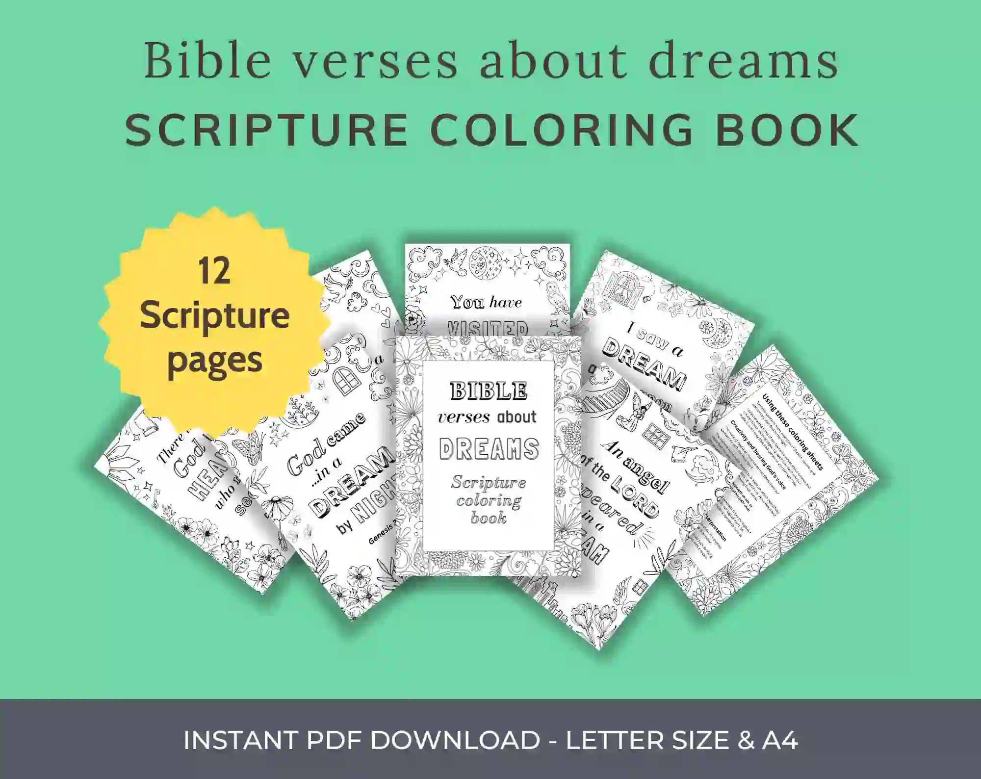 Bible verses about dreams Scripture colouring pages – Heaven’s Dream ...